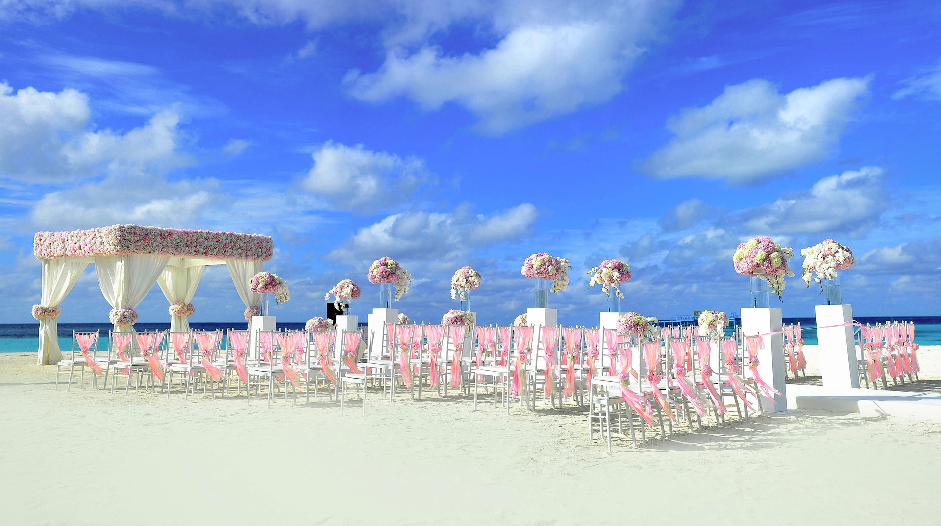 Beach Wedding Pink