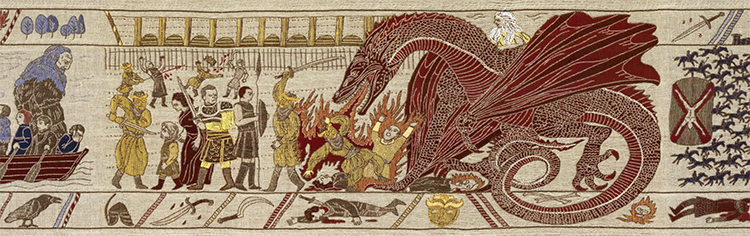 Game of Thrones Tapestry Dragon