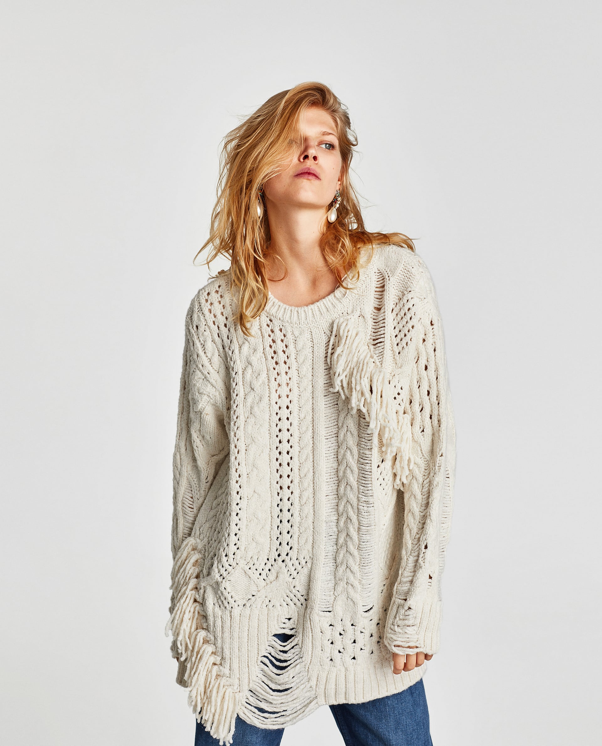 FRINGED SWEATER