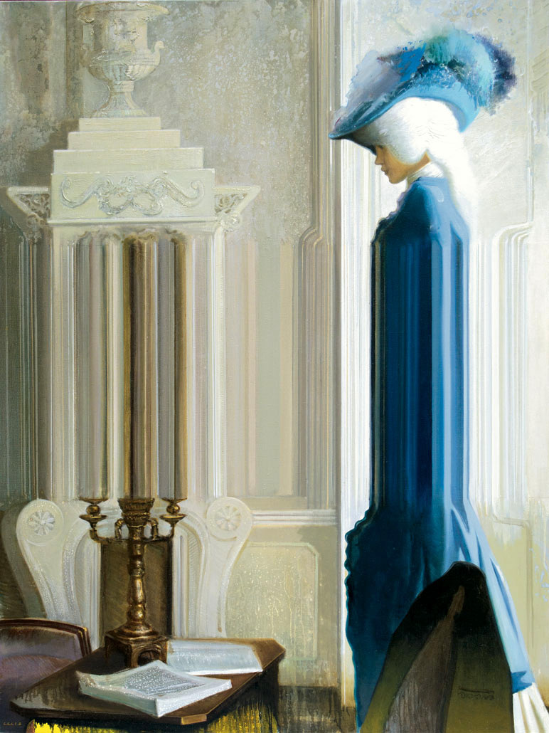 Sword Swallower oil on canvas - Igor Gusev