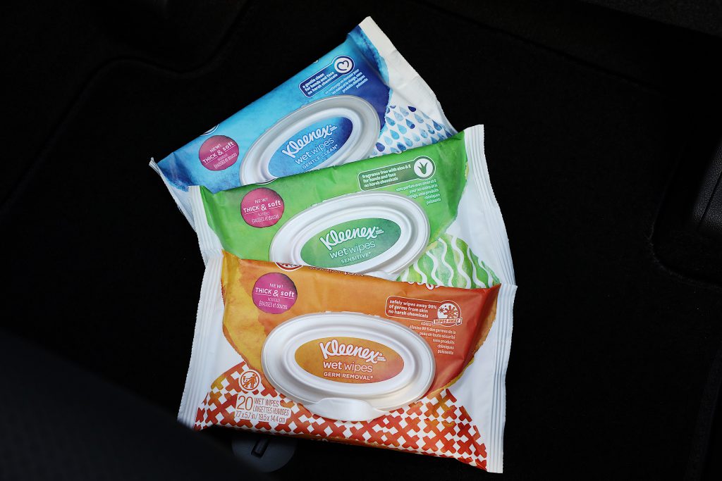 Car Kleenex Wet Wipe Variety