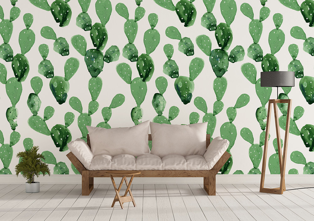 HomeArtStickers Cactus Wallpaper