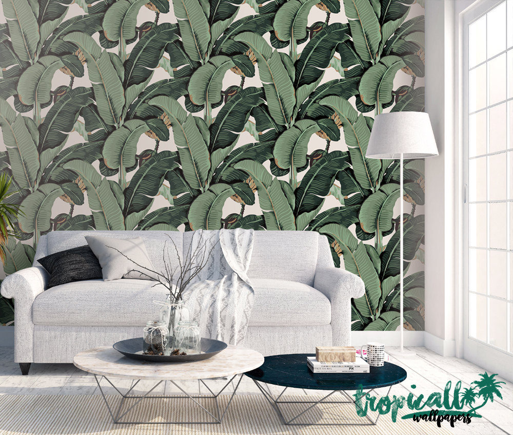 Tropicwall Banana Leaf Wallpaper