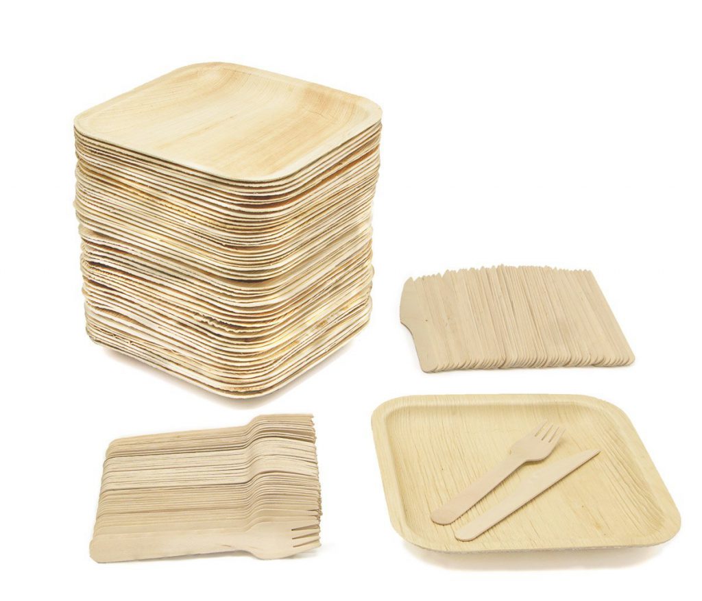 Party Pack of 150 Eco-Friendly Dinnerware