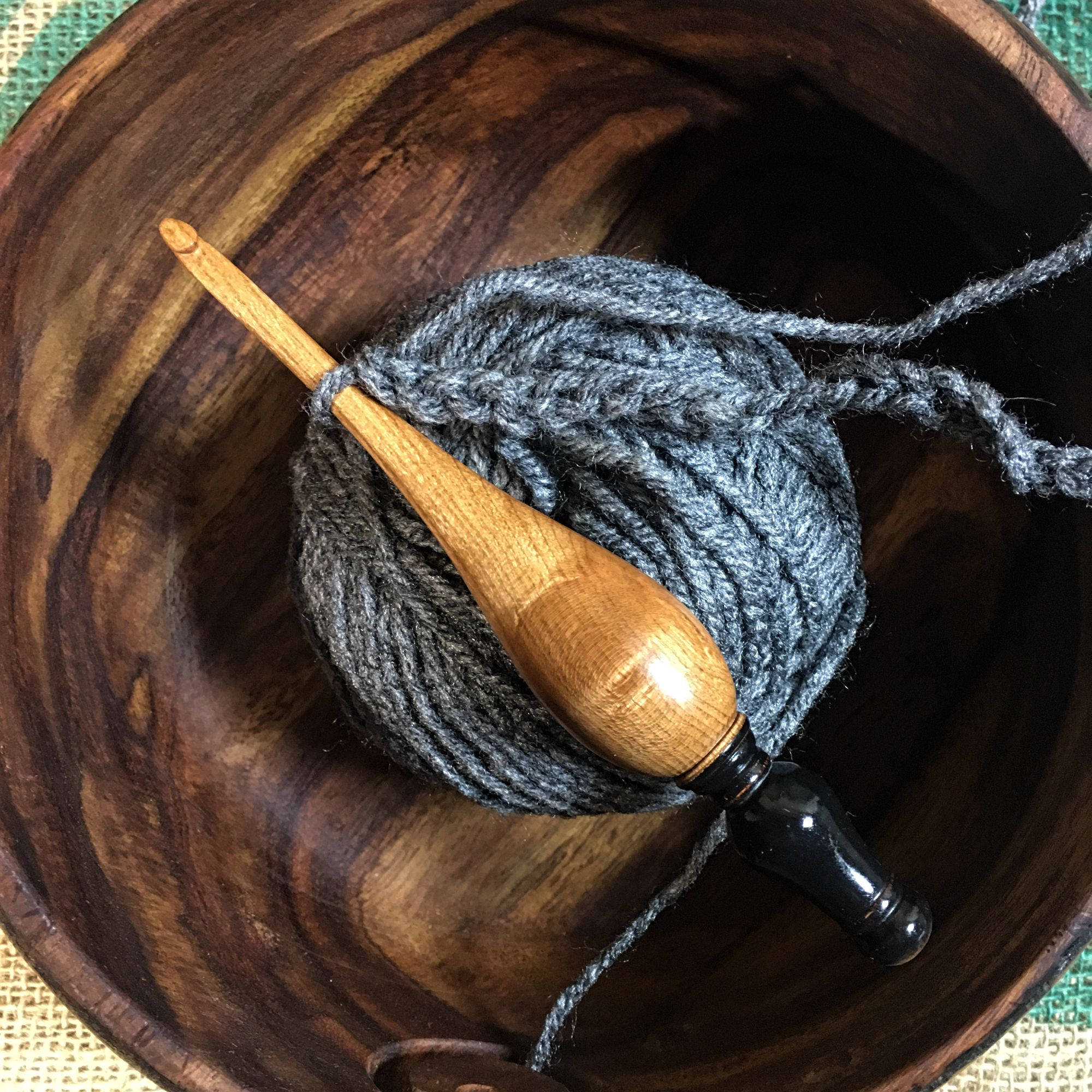 AdzeWoodcraft Wood Crochet Hook