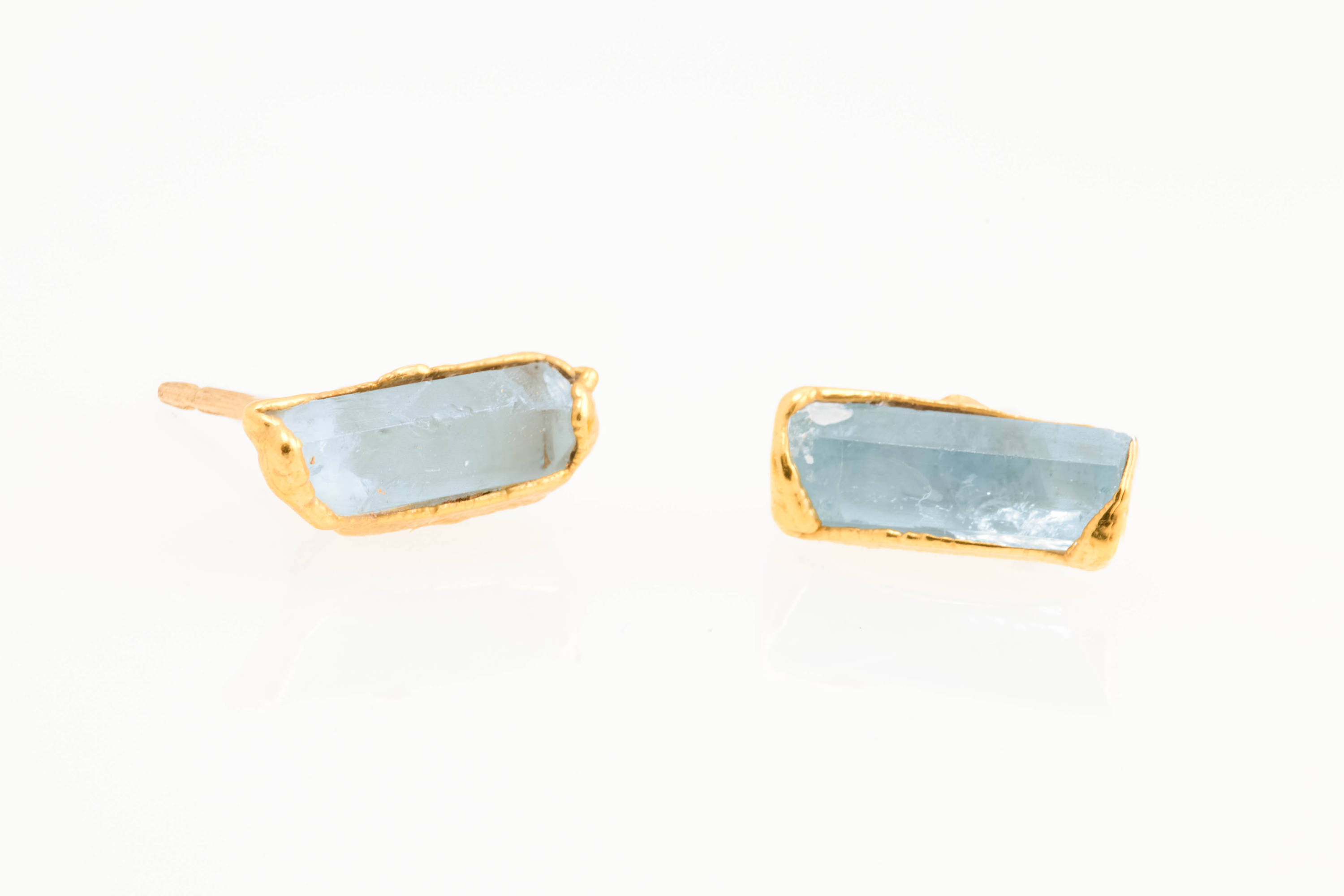 Ringcrush Raw Aquamarine Earrings