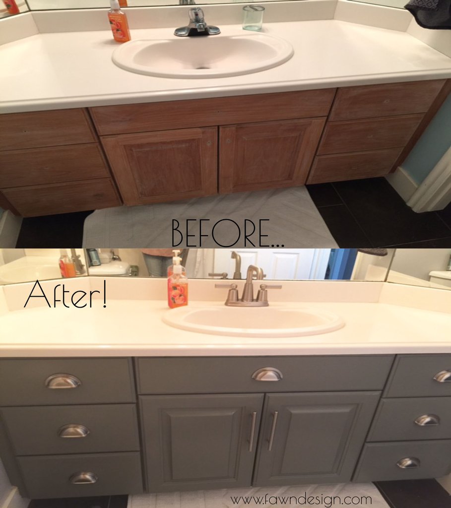 Fawn Design Painted Bathroom Cabinets