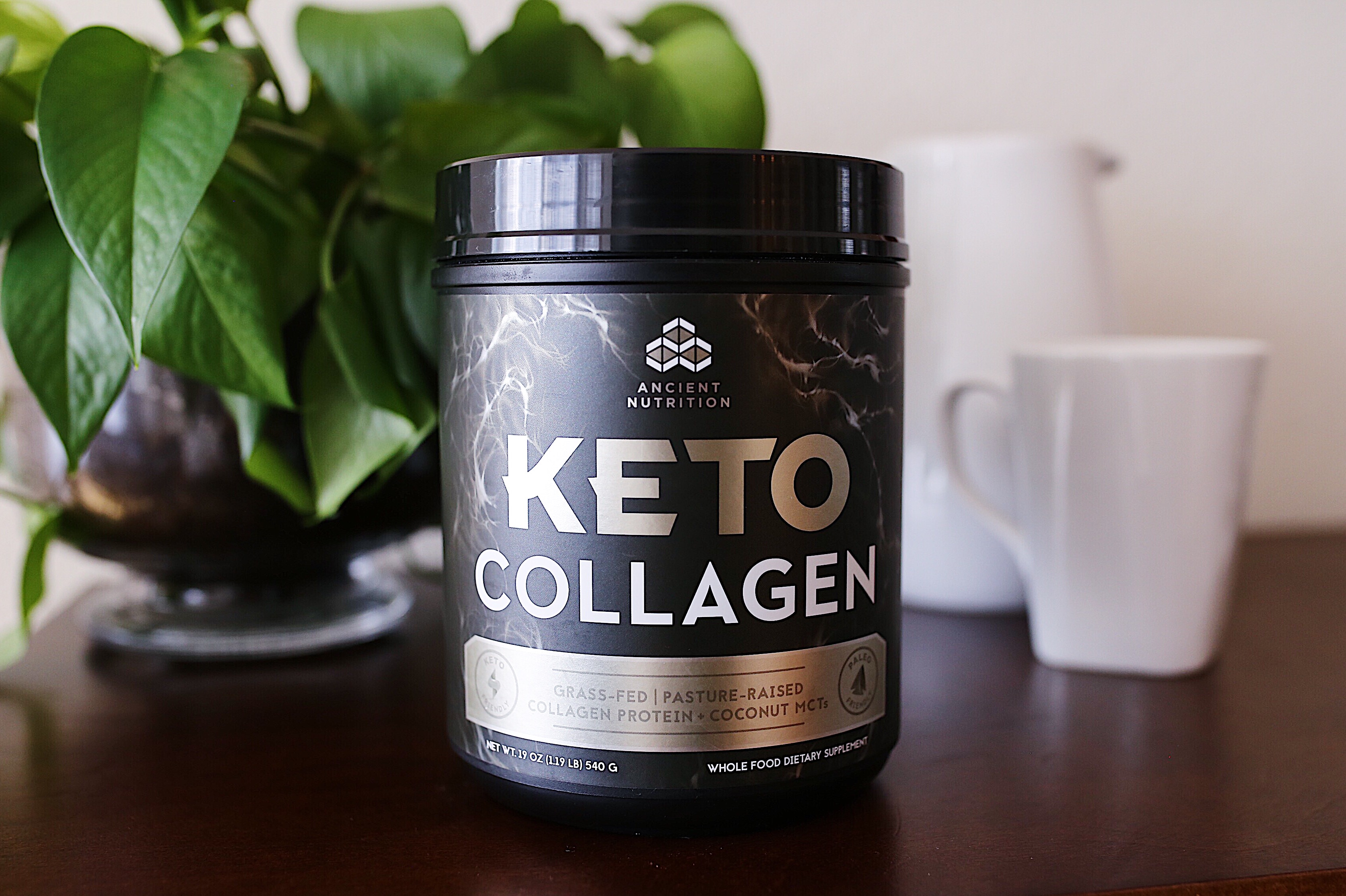 Ancient Nutrition Keto Collagen with Mug
