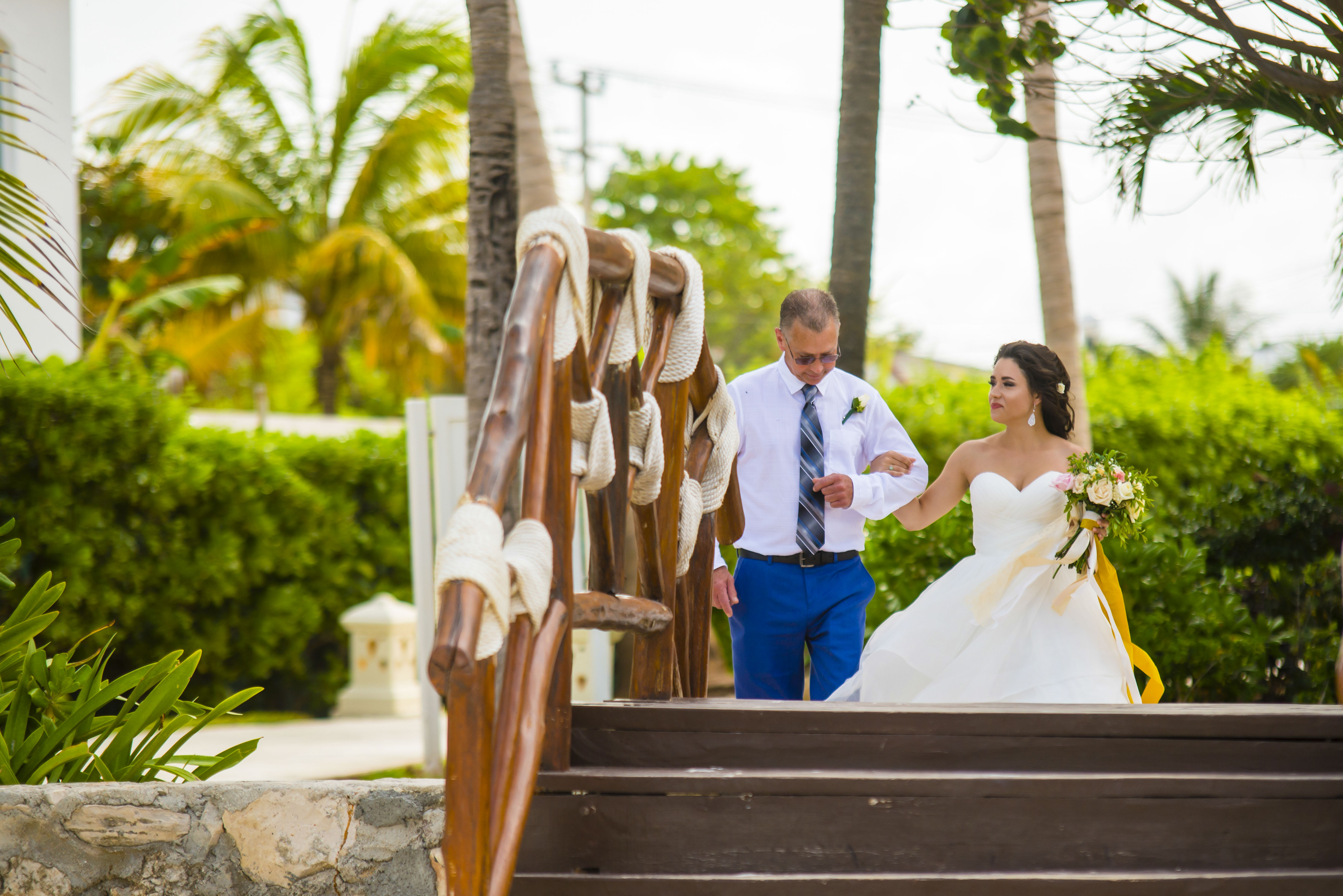 Pody walking me down the aisle