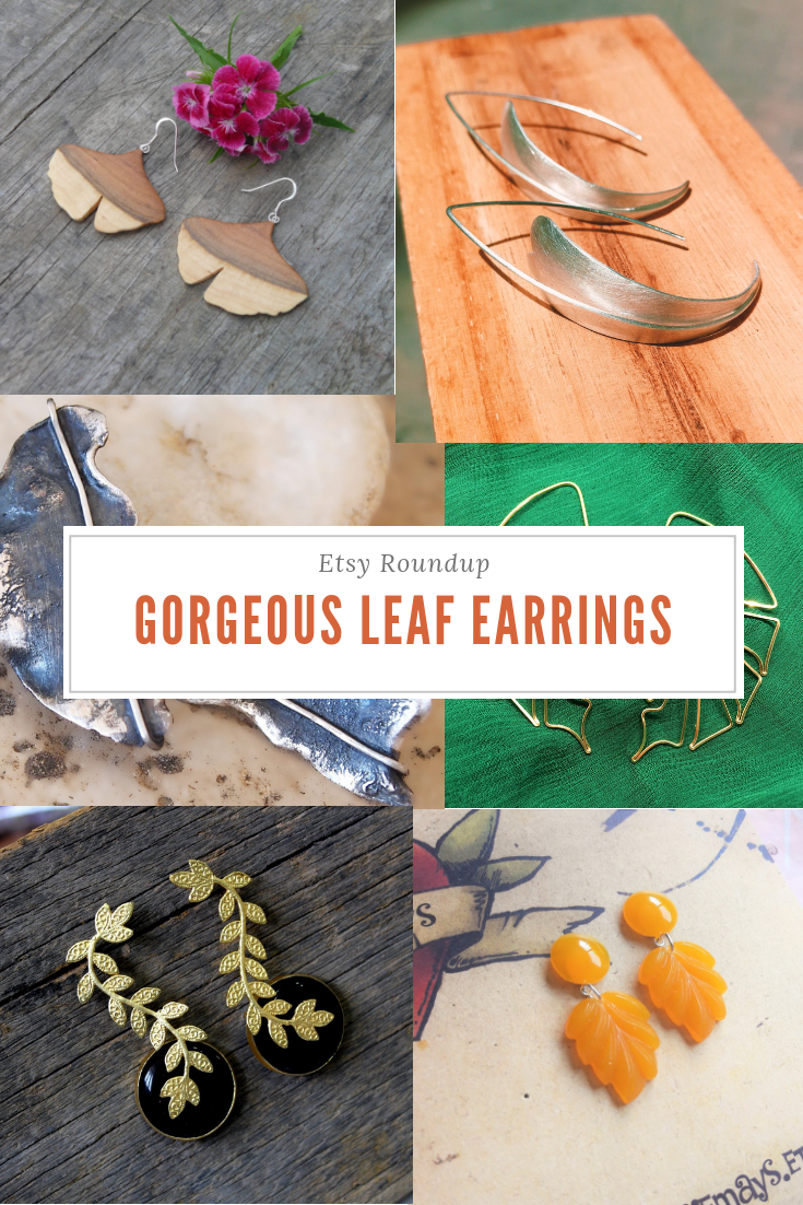 MilkAndFlowers Fall Leaf Earrings